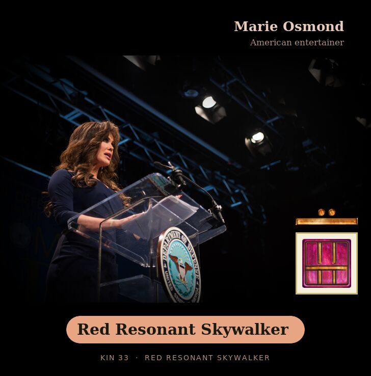 Marie Osmond · Red Resonant Skywalker