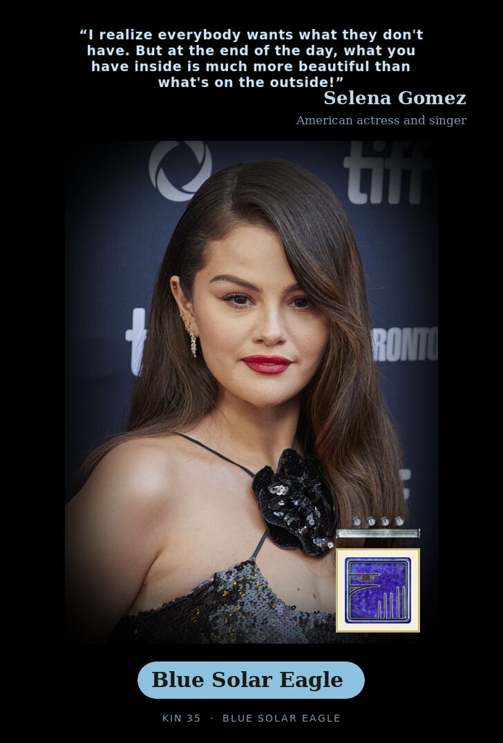Selena Gomez · Blue Solar Eagle