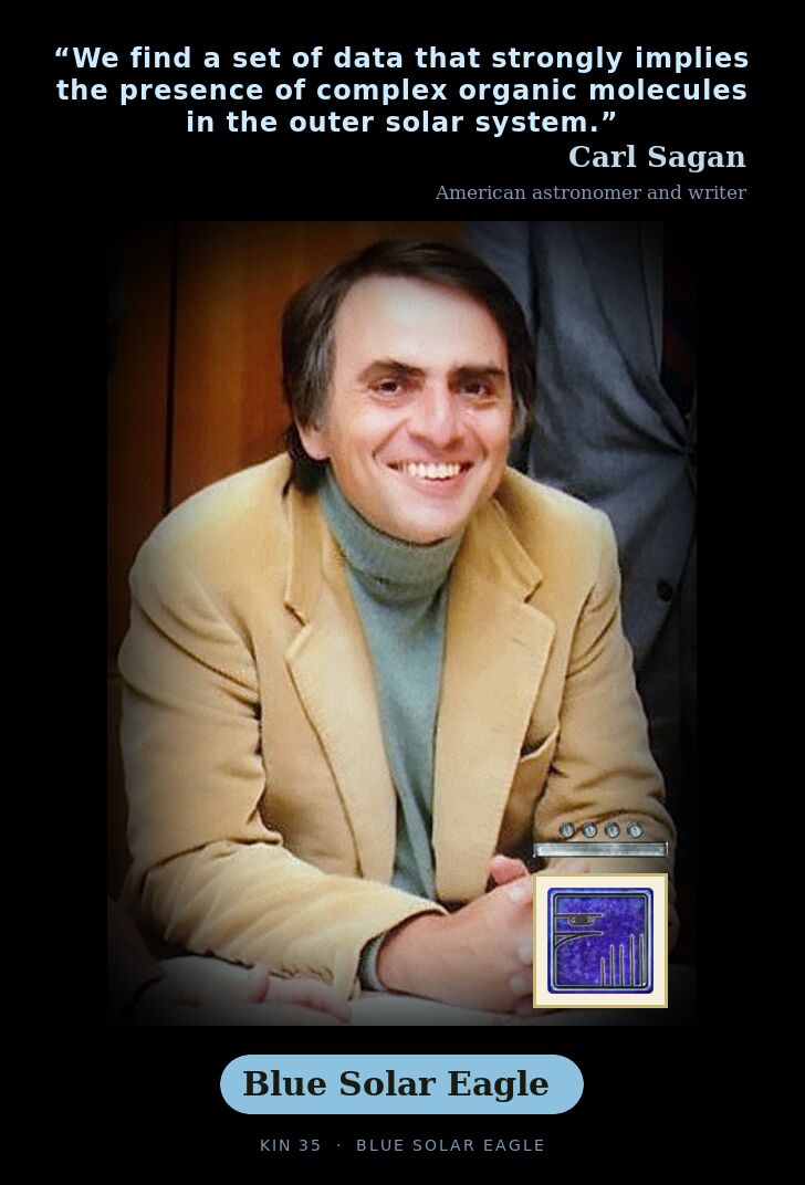 Carl Sagan · Blue Solar Eagle