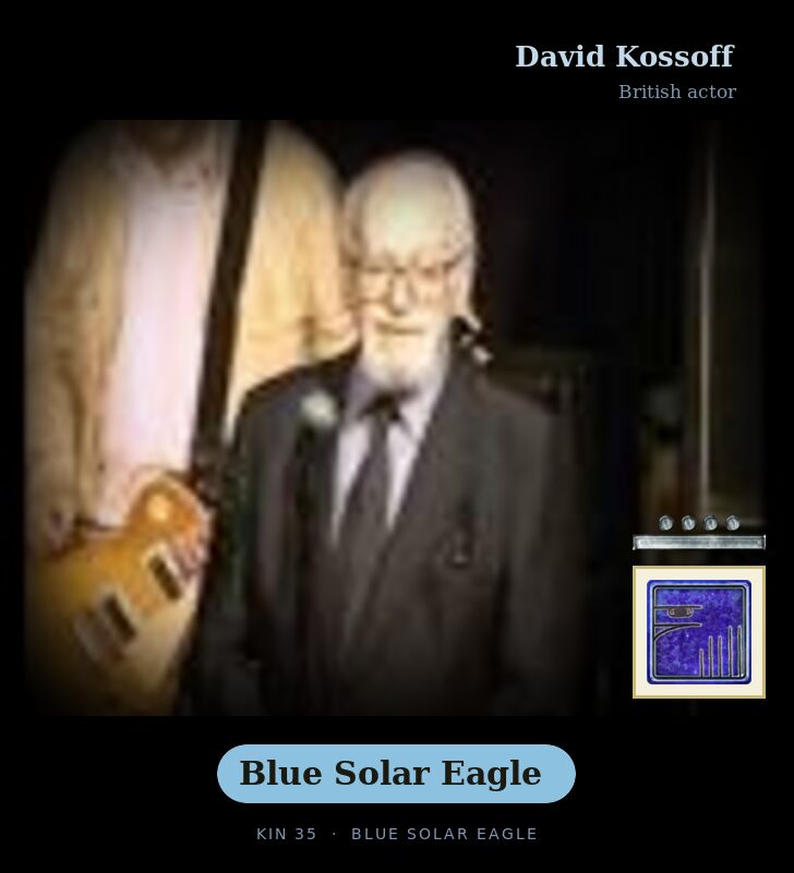 David Kossoff · Blue Solar Eagle