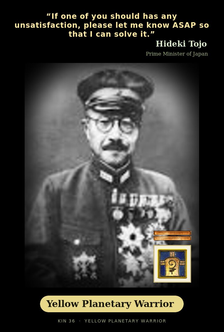 Hideki Tojo · Yellow Planetary Warrior