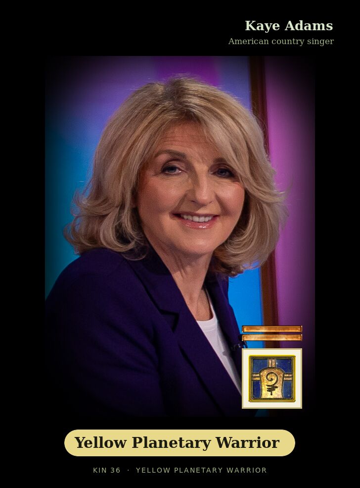 Kaye Adams · Yellow Planetary Warrior