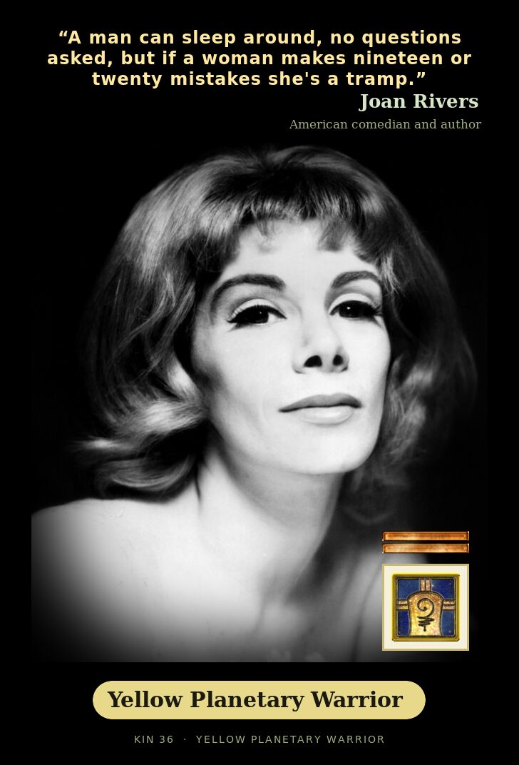 Joan Rivers · Yellow Planetary Warrior