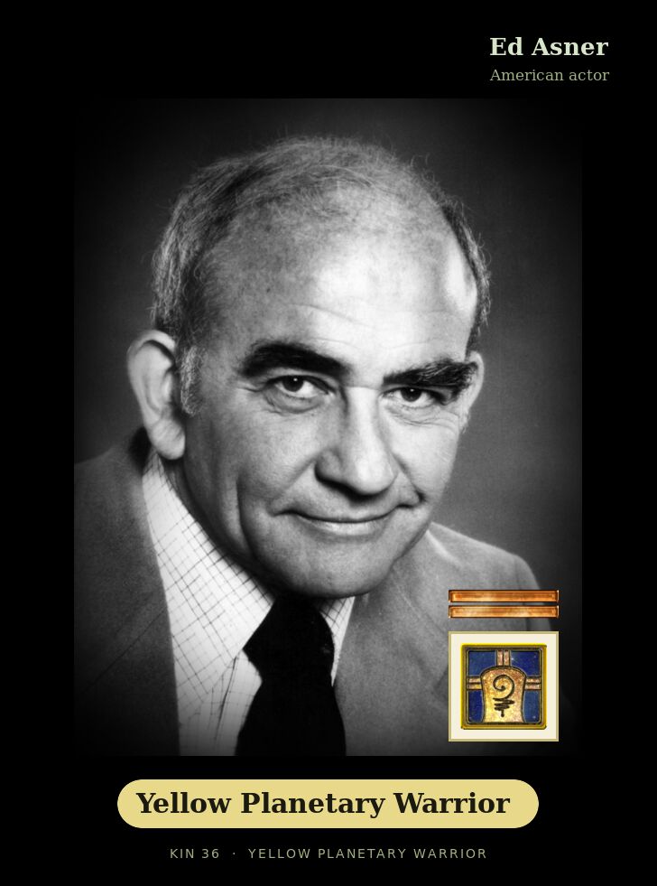 Ed Asner · Yellow Planetary Warrior