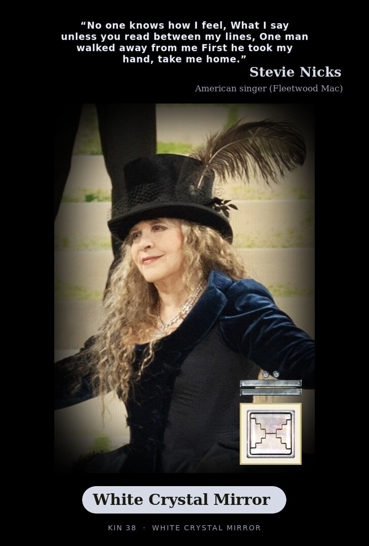 Stevie Nicks · White Crystal Mirror
