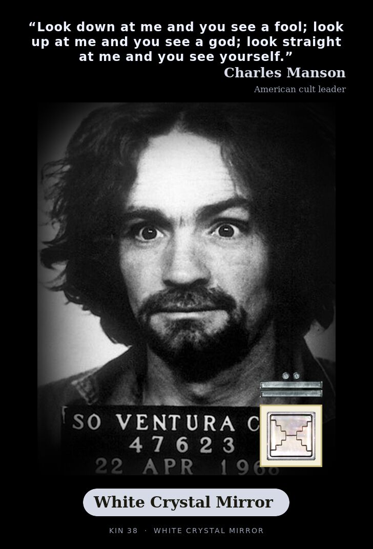Charles Manson · White Crystal Mirror