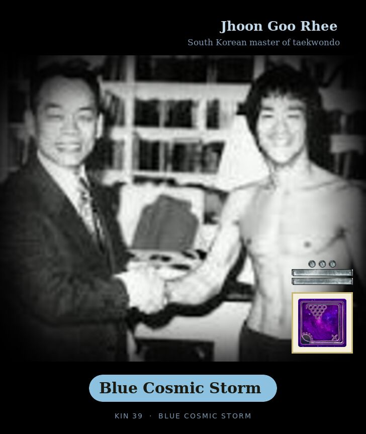 Jhoon Goo Rhee · Blue Cosmic Storm