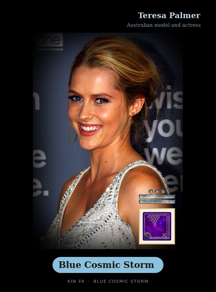 Teresa Palmer · Blue Cosmic Storm