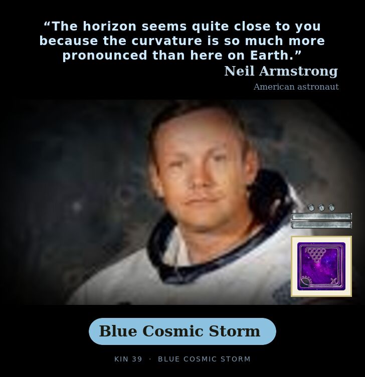 Neil Armstrong · Blue Cosmic Storm