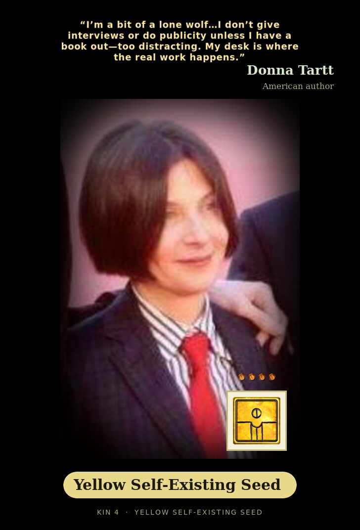 Donna Tartt · Yellow Self-Existing Seed