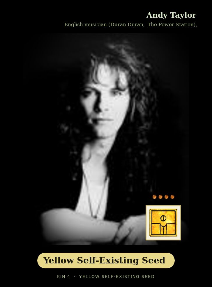 Andy Taylor · Yellow Self-Existing Seed