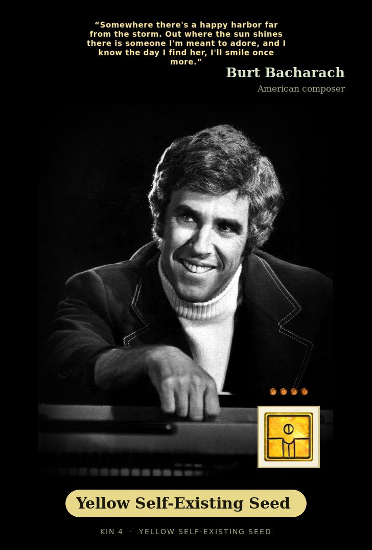 Burt Bacharach · Yellow Self-Existing Seed
