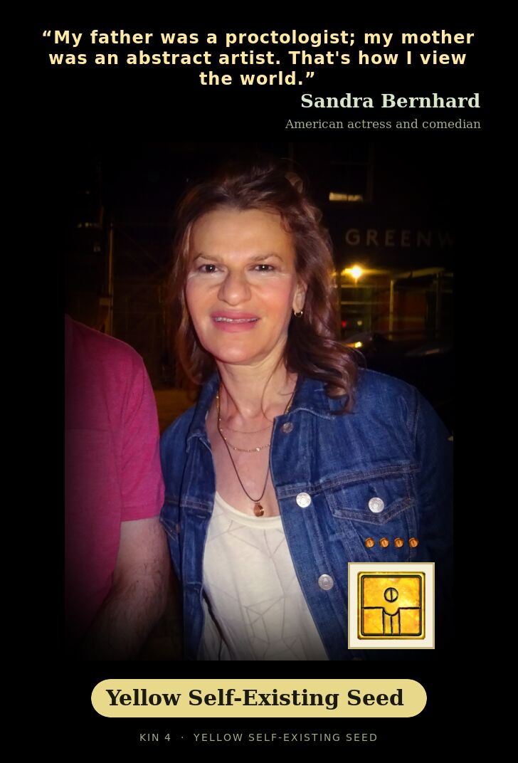 Sandra Bernhard · Yellow Self-Existing Seed