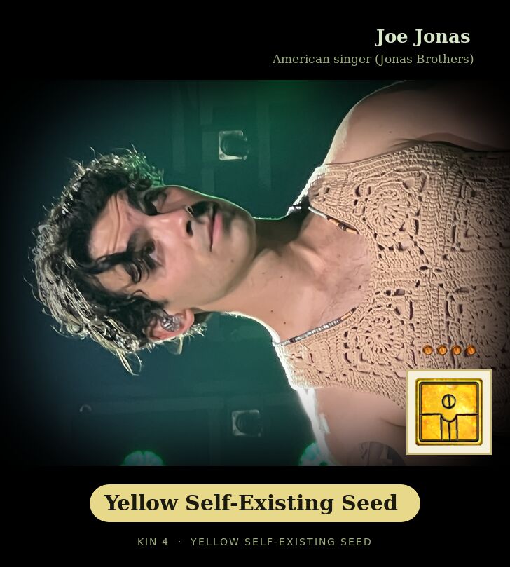 Joe Jonas · Yellow Self-Existing Seed