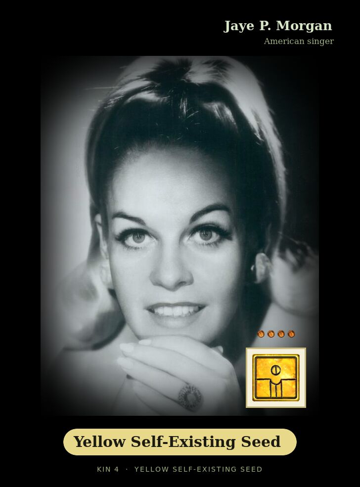 Jaye P. Morgan · Yellow Self-Existing Seed