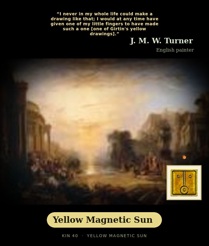 J. M. W. Turner · Yellow Magnetic Sun