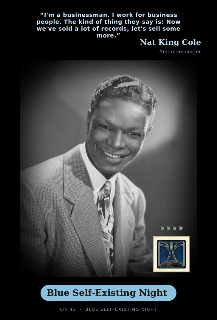 Nat King Cole · Blue Self-Existing Night