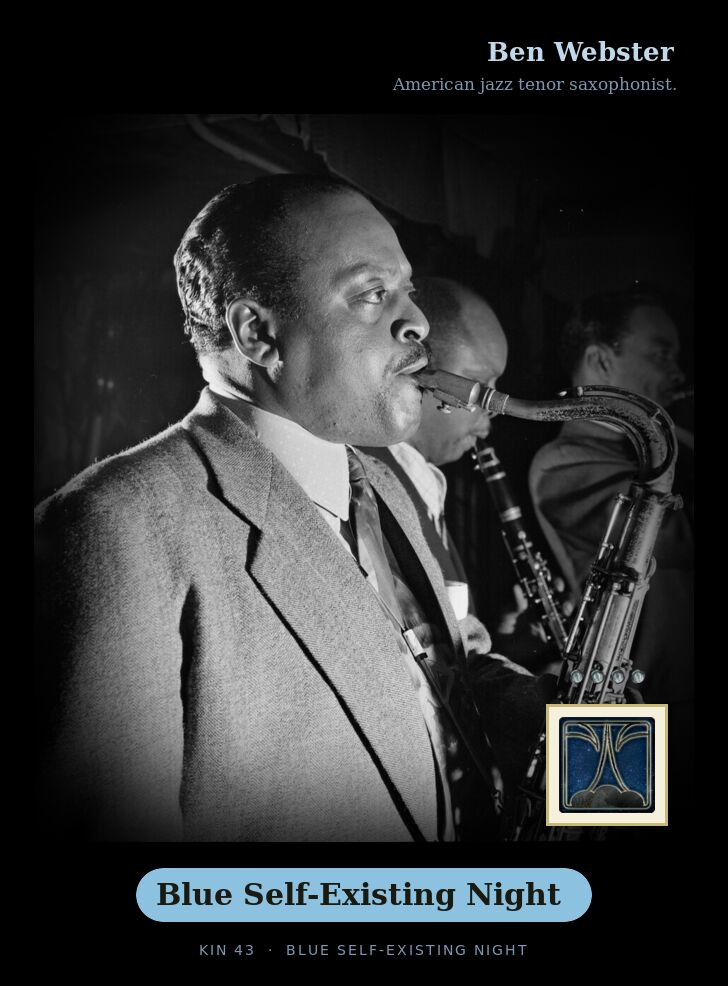 Ben Webster · Blue Self-Existing Night
