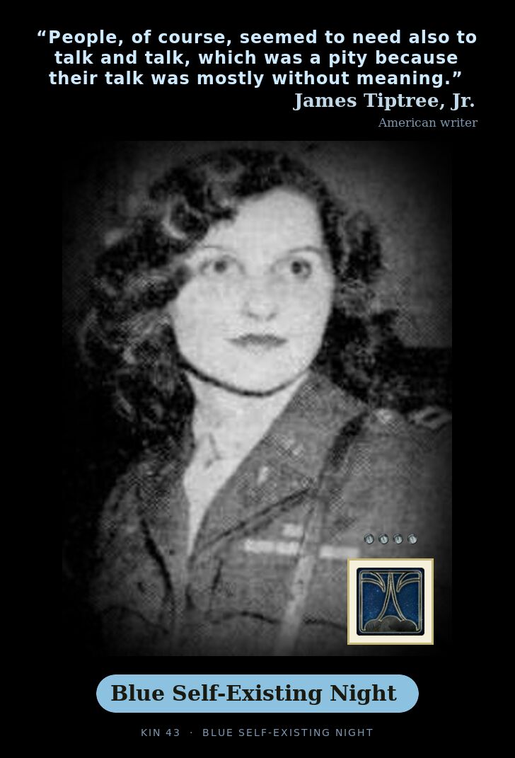 James Tiptree, Jr. · Blue Self-Existing Night