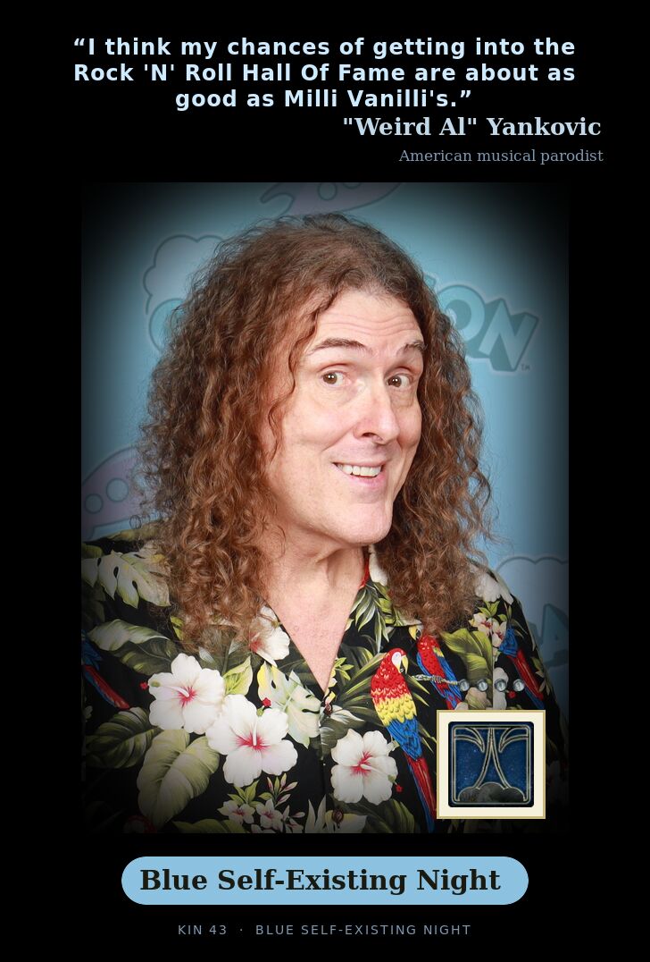 "Weird Al" Yankovic · Blue Self-Existing Night