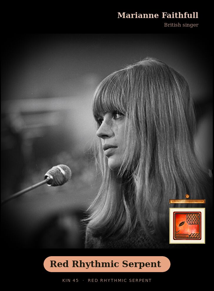 Marianne Faithfull · Red Rhythmic Serpent