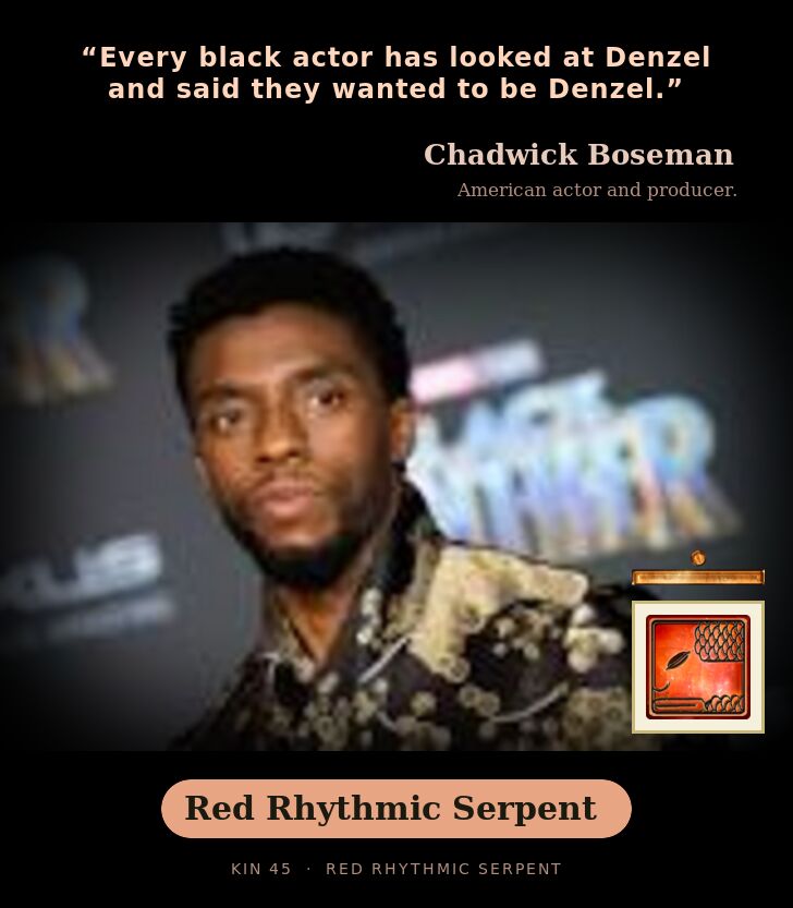 Chadwick Boseman · Red Rhythmic Serpent