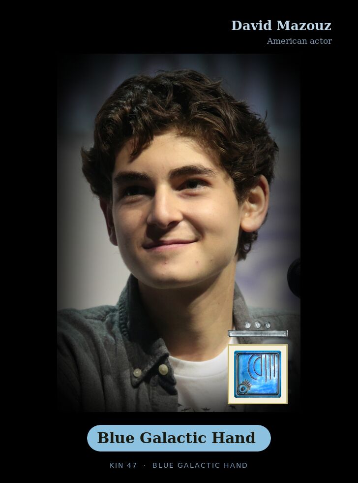 David Mazouz · Blue Galactic Hand