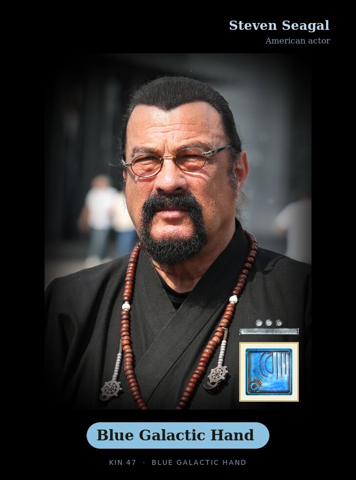 Steven Seagal · Blue Galactic Hand