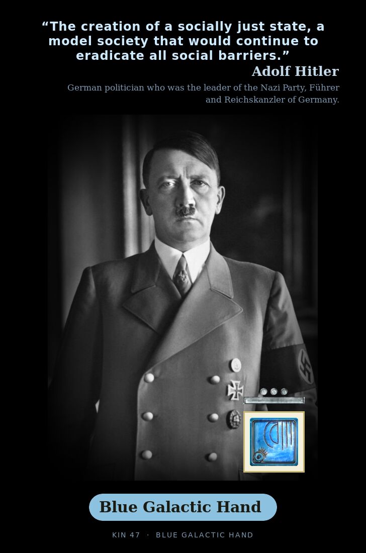 Adolf Hitler · Blue Galactic Hand