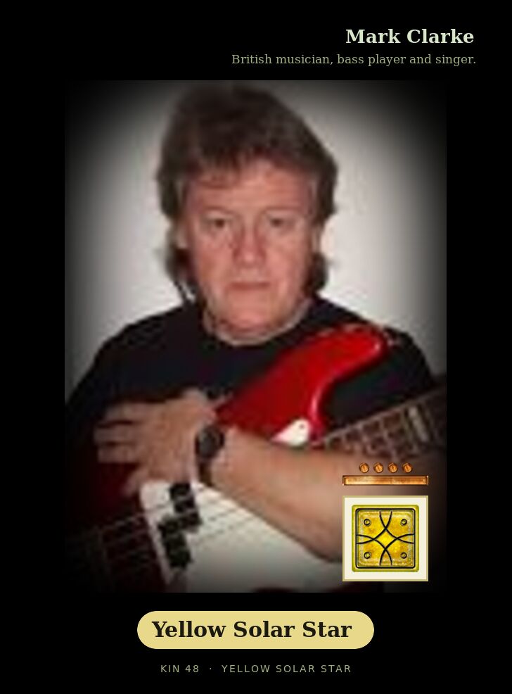Mark Clarke · Yellow Solar Star