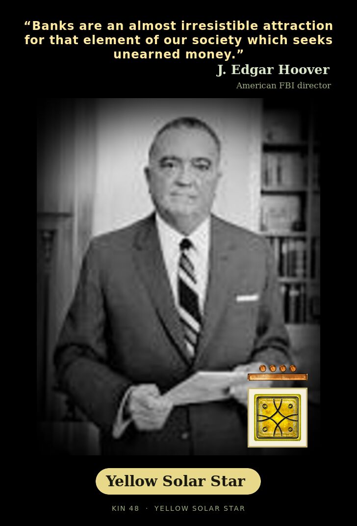 J. Edgar Hoover · Yellow Solar Star