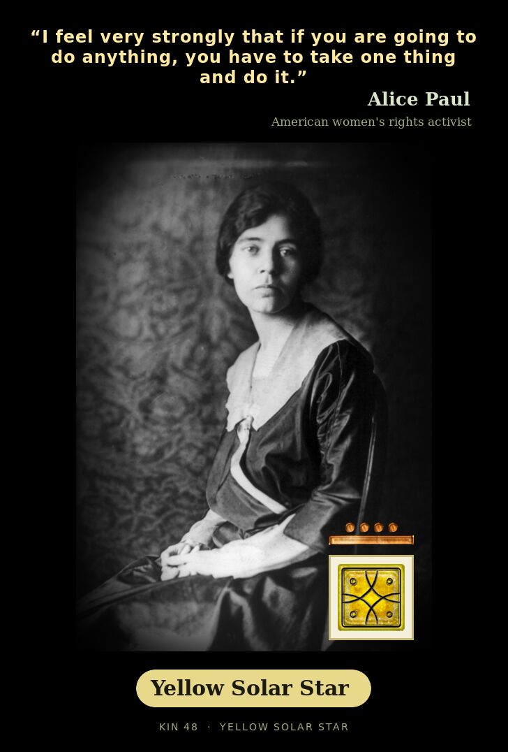 Alice Paul · Yellow Solar Star