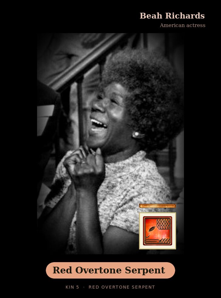 Beah Richards · Red Overtone Serpent