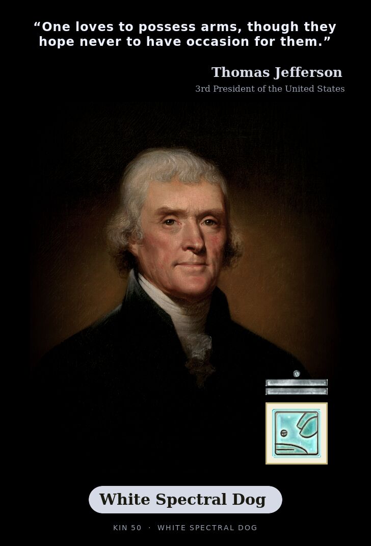 Thomas Jefferson · White Spectral Dog