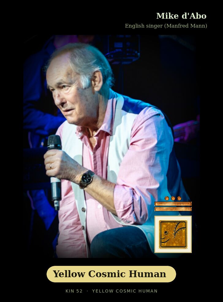Mike d'Abo · Yellow Cosmic Human