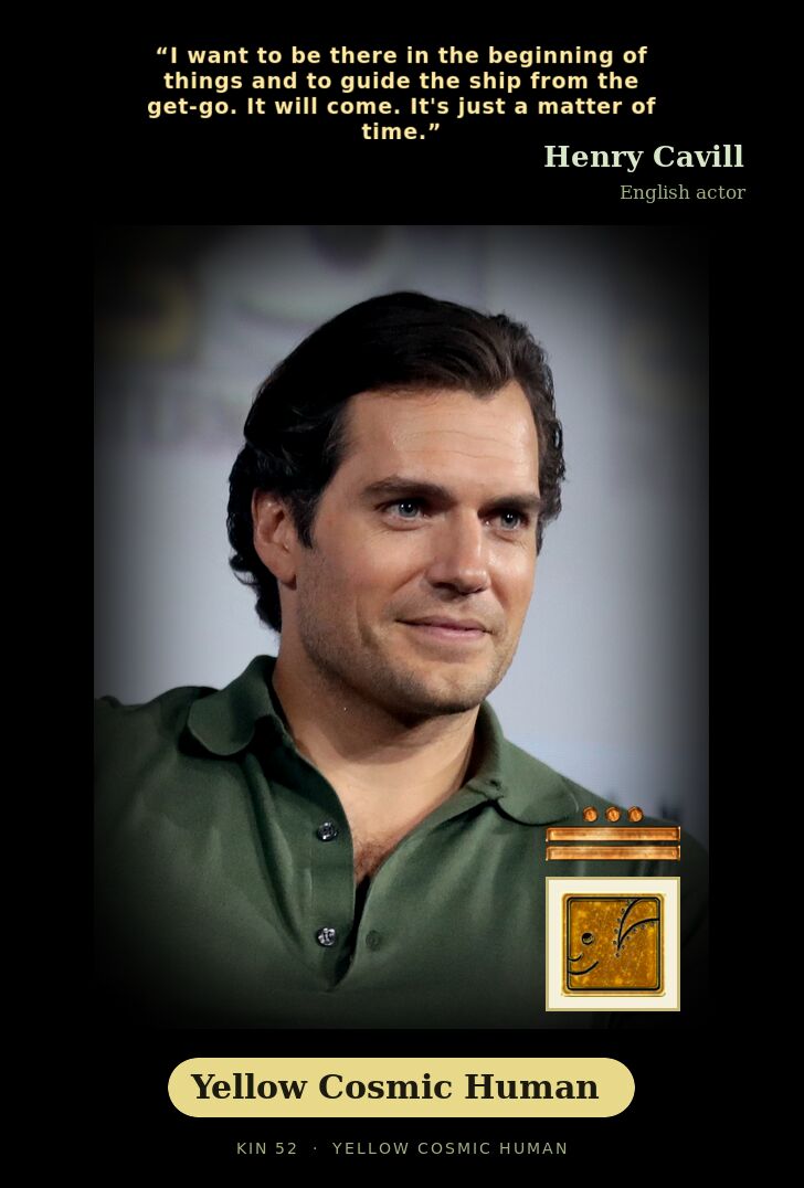 Henry Cavill · Yellow Cosmic Human