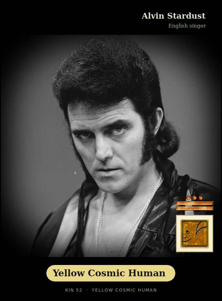 Alvin Stardust · Yellow Cosmic Human