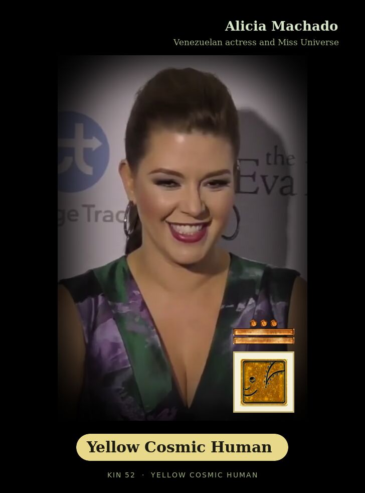 Alicia Machado · Yellow Cosmic Human