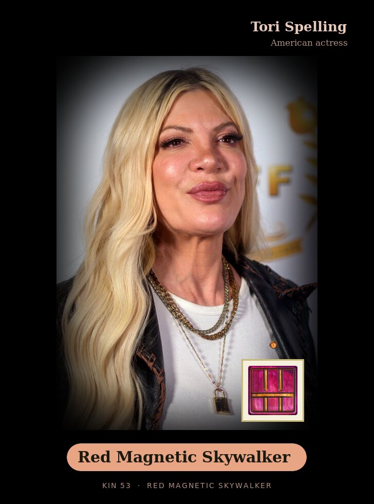 Tori Spelling · Red Magnetic Skywalker