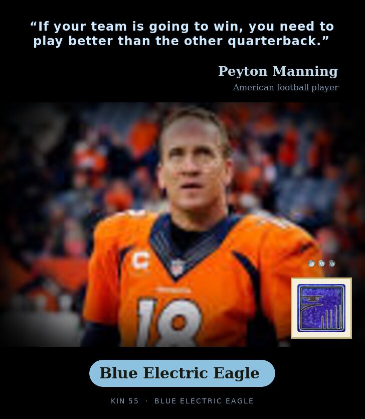 Peyton Manning · Blue Electric Eagle