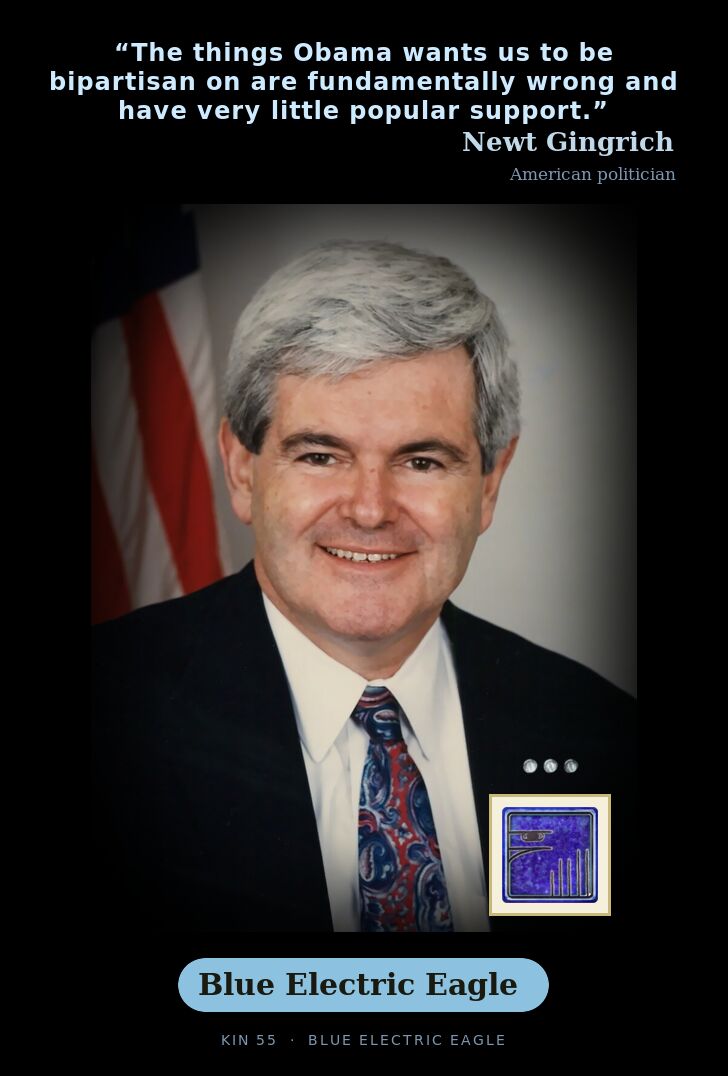 Newt Gingrich · Blue Electric Eagle