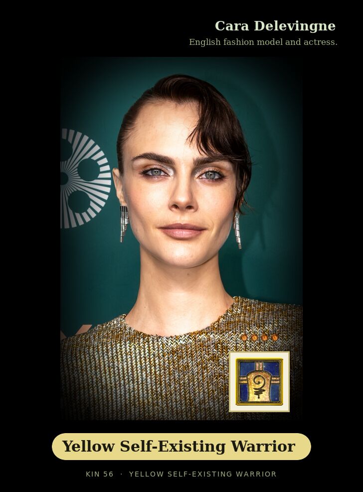 Cara Delevingne · Yellow Self-Existing Warrior