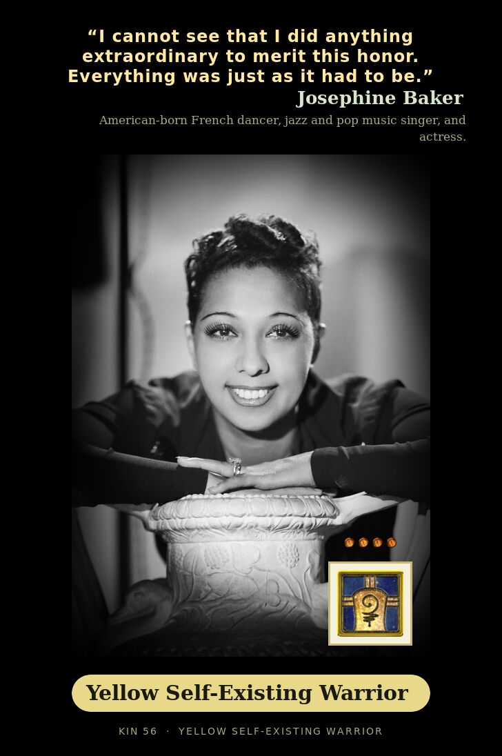 Josephine Baker · Yellow Self-Existing Warrior