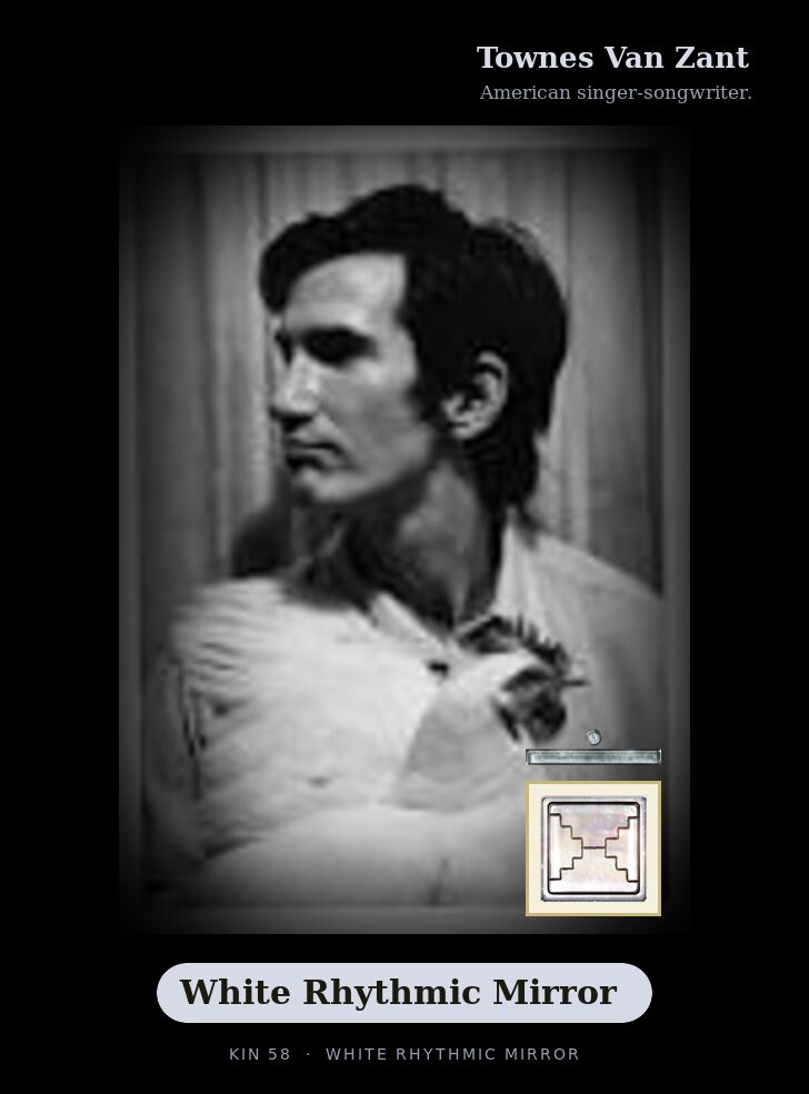 Townes Van Zant · White Rhythmic Mirror