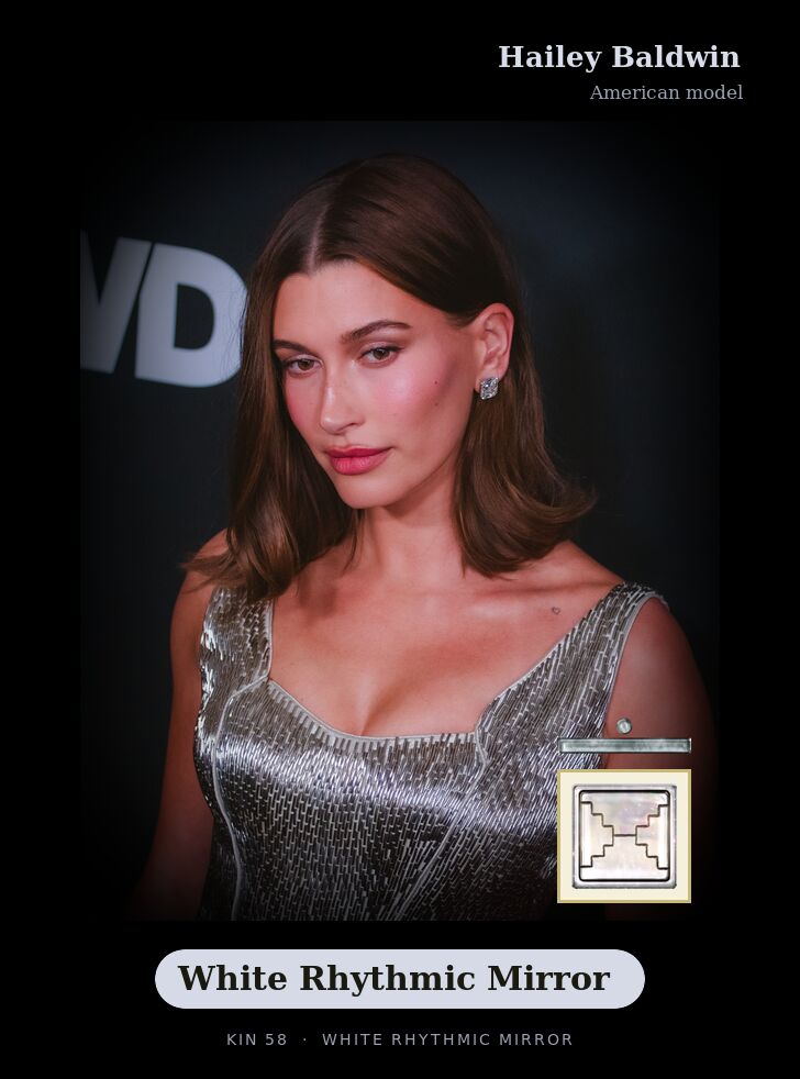 Hailey Baldwin · White Rhythmic Mirror