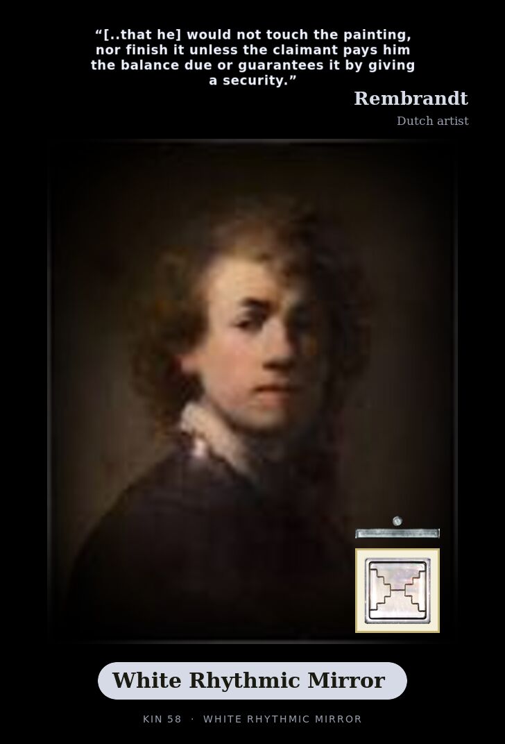 Rembrandt · White Rhythmic Mirror