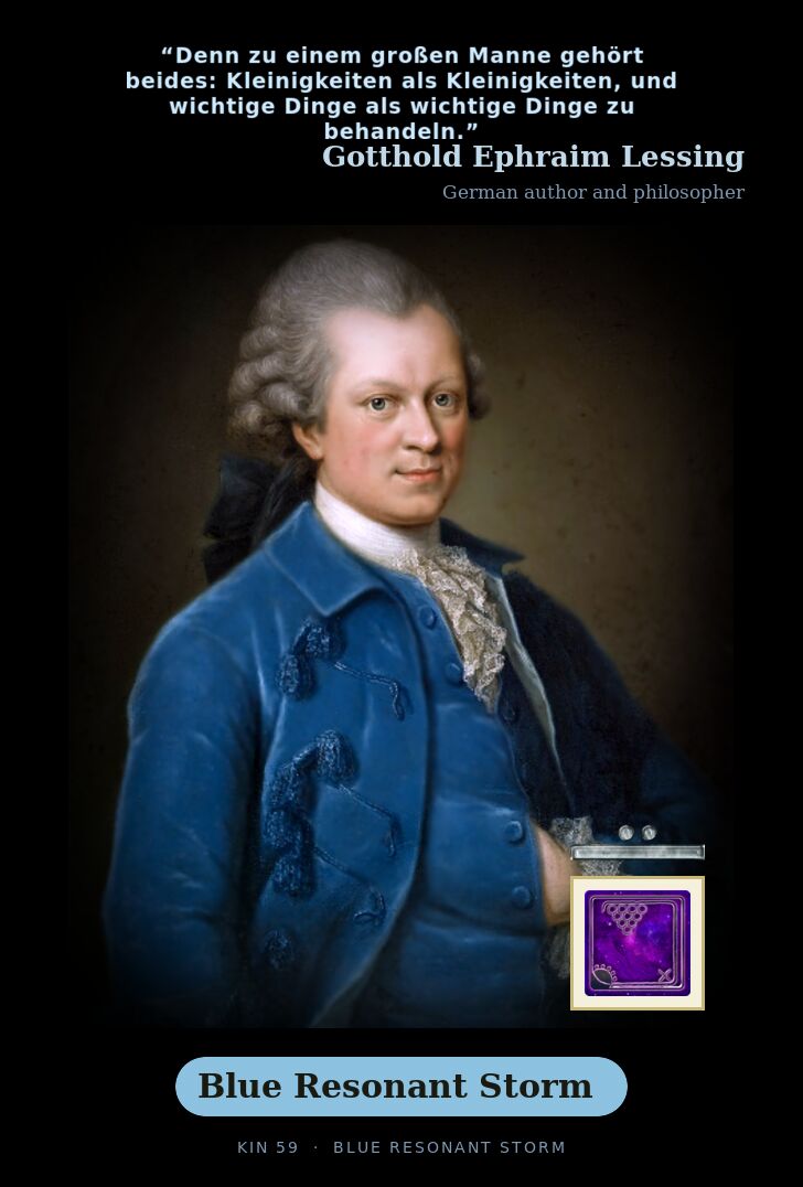 Gotthold Ephraim Lessing · Blue Resonant Storm