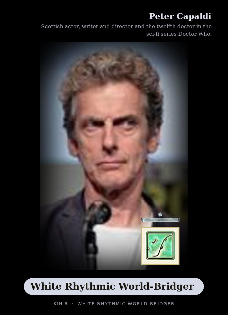Peter Capaldi · White Rhythmic World-Bridger