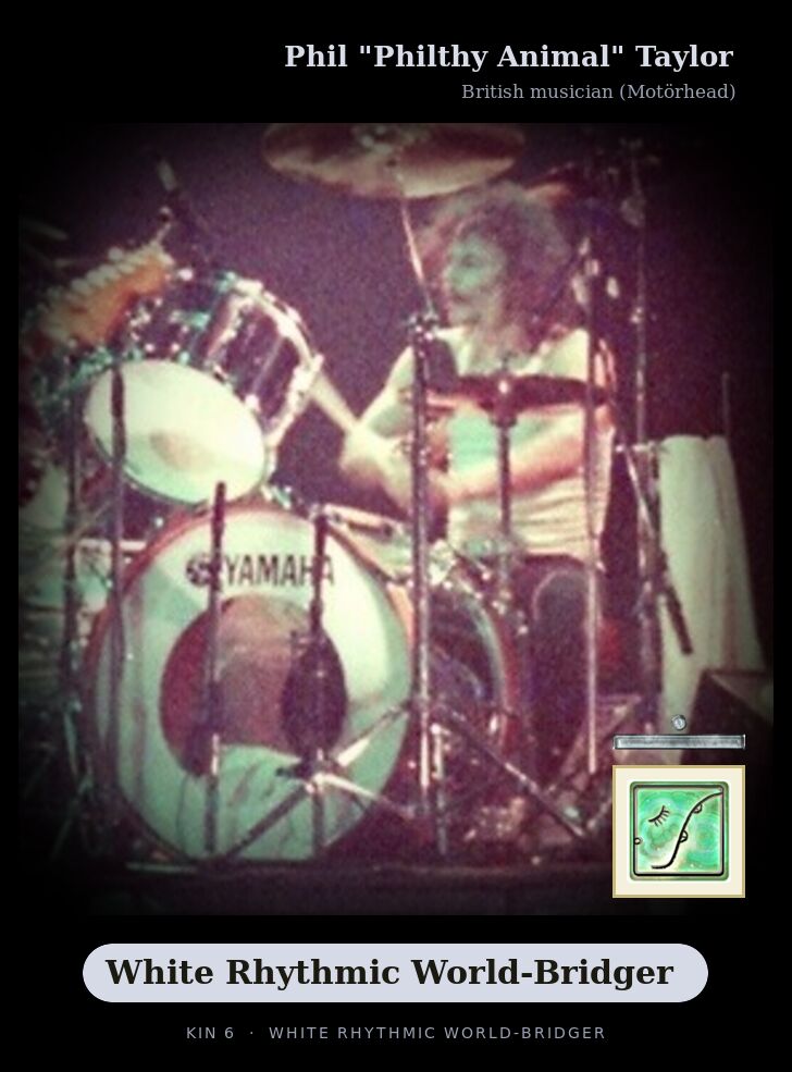 Phil "Philthy Animal" Taylor · White Rhythmic World-Bridger