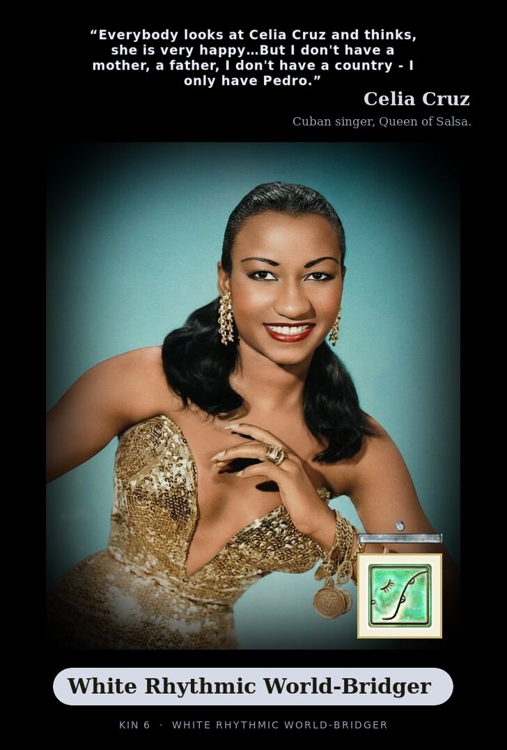 Celia Cruz · White Rhythmic World-Bridger